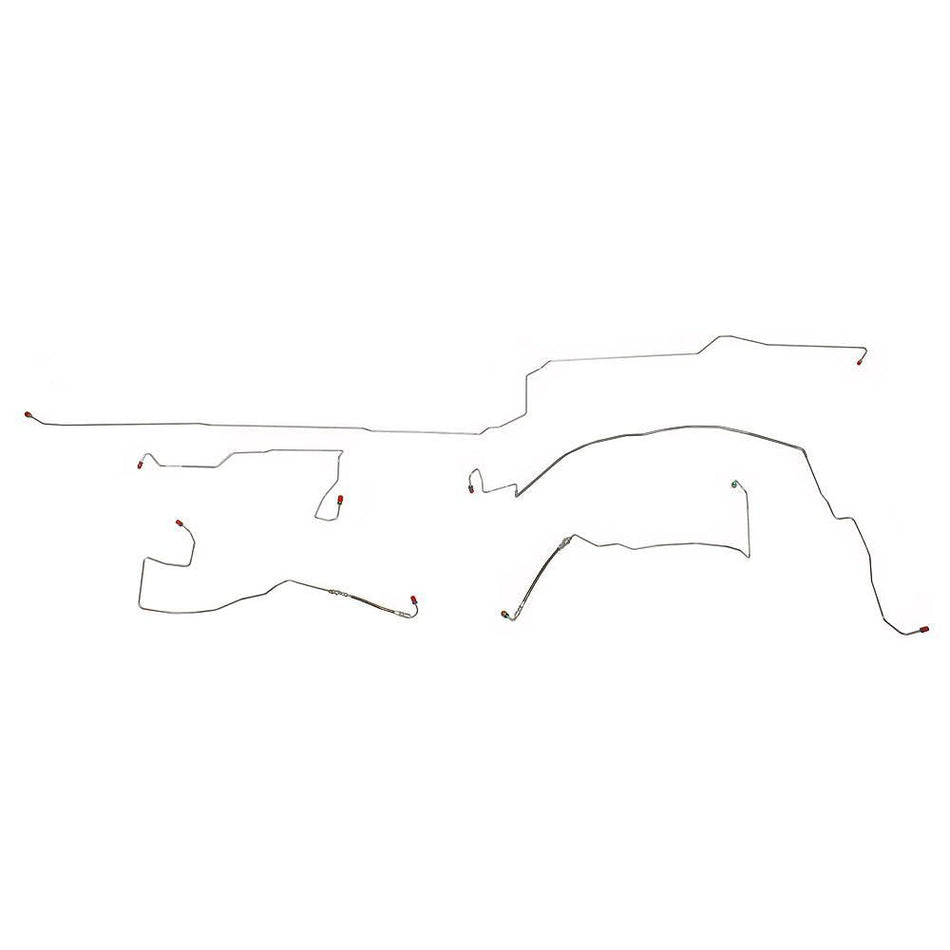 YKT9901SS- 99-04 Chrysler 300 M/LHS, AWABS, w/ Traction Control, Front Brake Line Set; Stainless - SSTubes