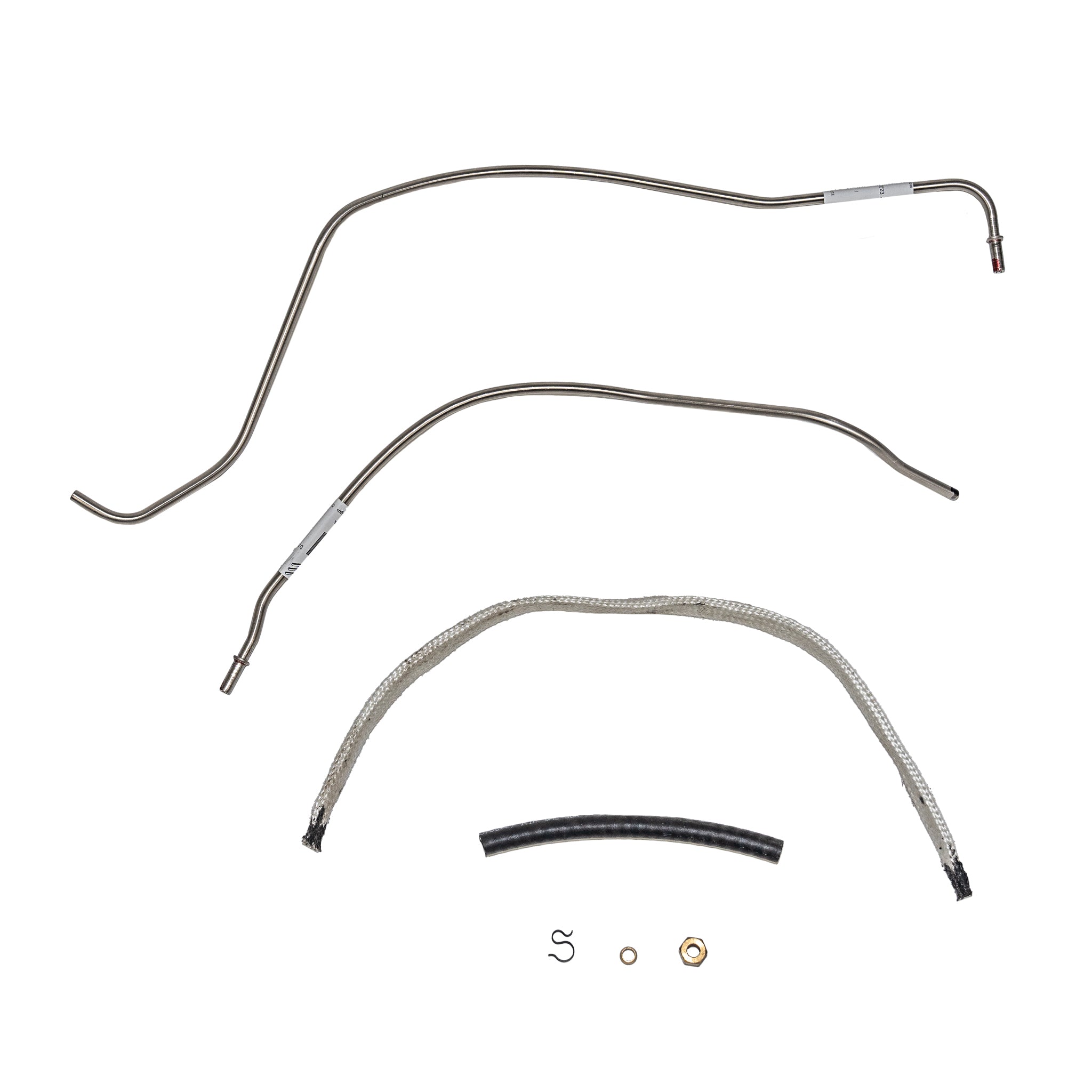 ZCH6801OM- 68-69 Fairlane, Torino, Mustang & Cougar 428 Cobra Jet; Choke Tube Kit Tube Passes Over Valve Cover; Steel - SSTubes