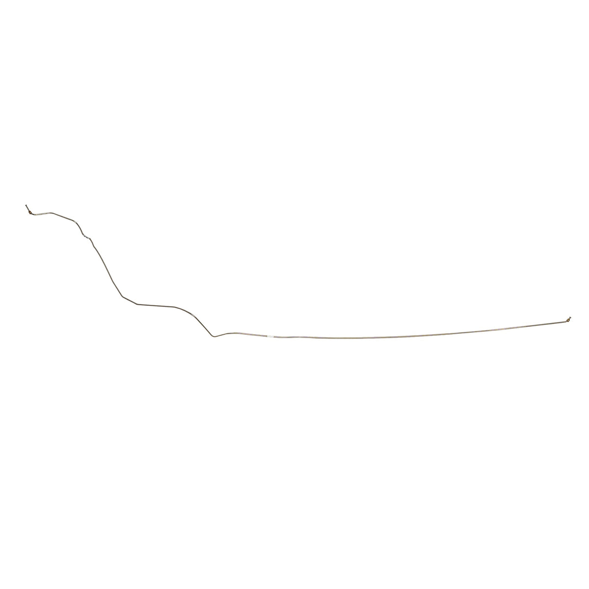 ZIN6401SS- 64-66' Ford Mustang, Drum Brakes, Factory Single Exhaust, Intermediate Brake Line; Stainless - SSTubes