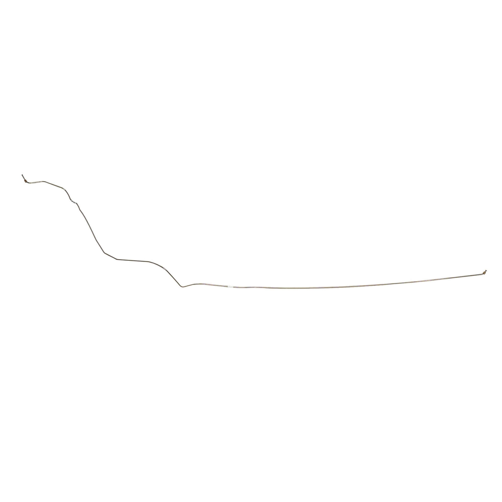 ZIN6401SS- 64-66' Ford Mustang, Drum Brakes, Factory Single Exhaust, Intermediate Brake Line; Stainless - SSTubes