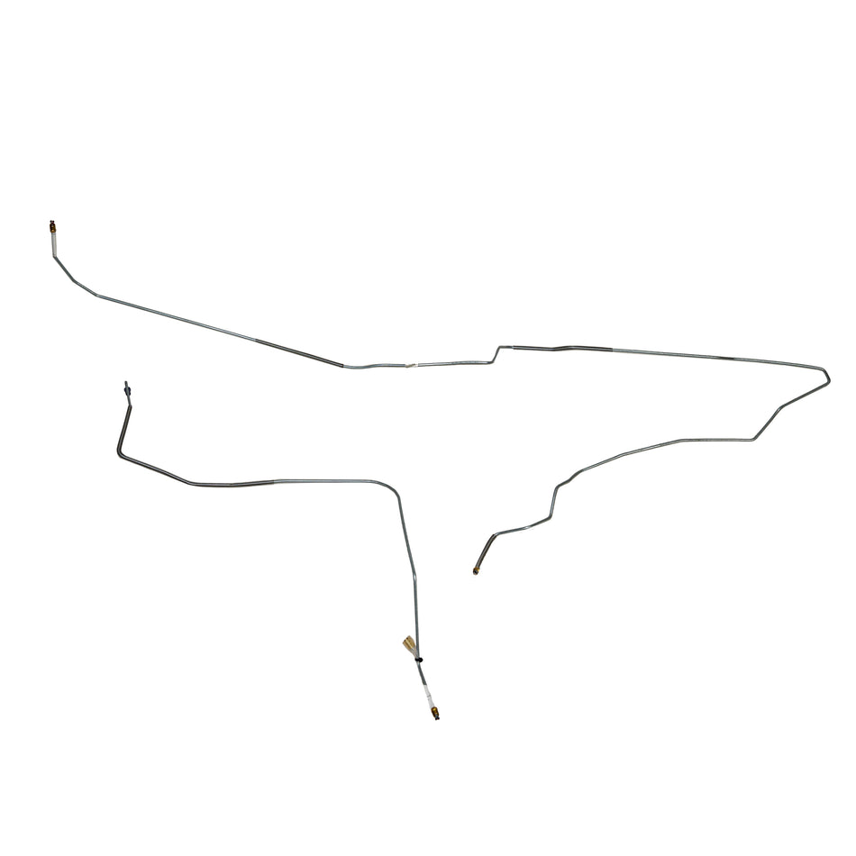 83-86 Ford Mustang V8 Intermediate Brake Line; w/ Sub-Frame Connectors; Steel