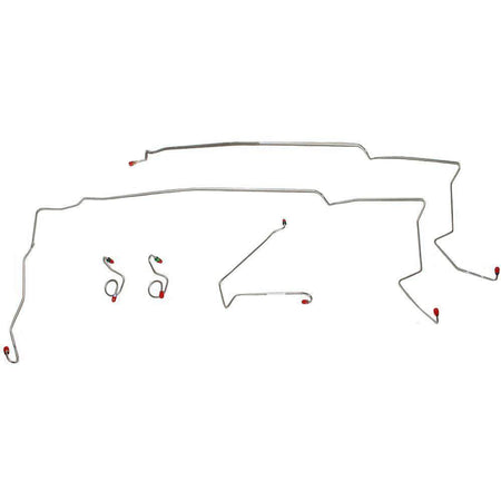 ZKT8301OM- 85-86 Ford Mustang, V8, Front Brake Line Kit; Steel - SSTubes