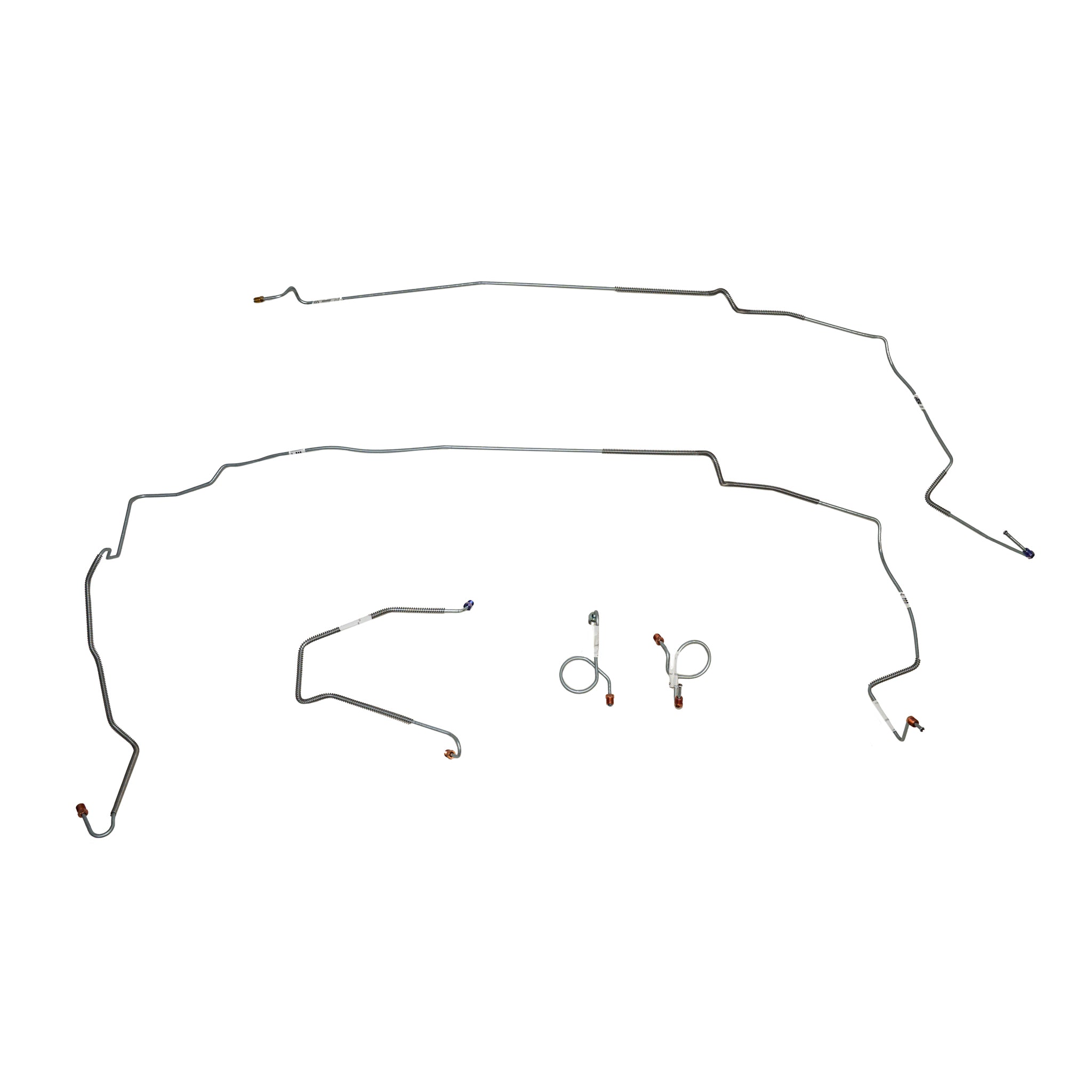 84-86 Ford Mustang SVO, Front Brake Line Kit; Steel