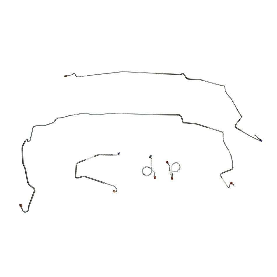 84-86 Ford Mustang SVO, Front Brake Line Kit; Stainless