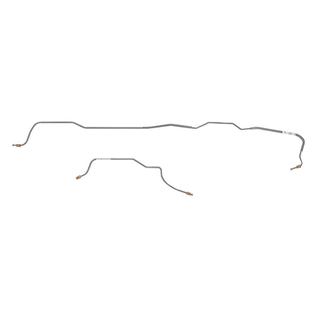 67 Ford Mustang, w/ 9" Rear Axle, Rear Brake Lines, 2pc Set; Steel - SSTubes