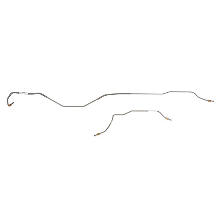 68 Ford Mustang w/ 9"-28 Spline Rear Axle; 2pc Rear Axle Brake Line Set; Stainless - SSTubes