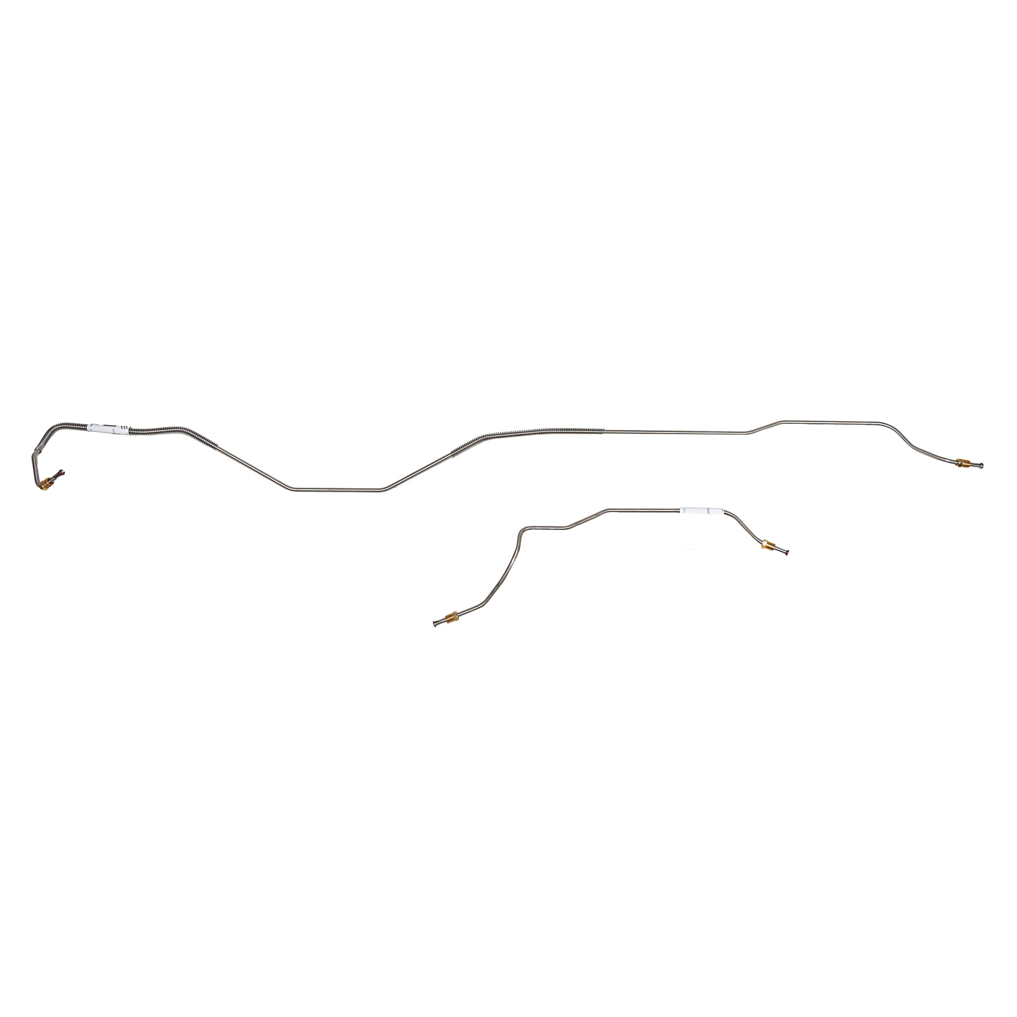 68 Ford Mustang w/9"-28 Spline Rear Axle; 2pc Rear Axle Brake Line Set; Steel - SSTubes