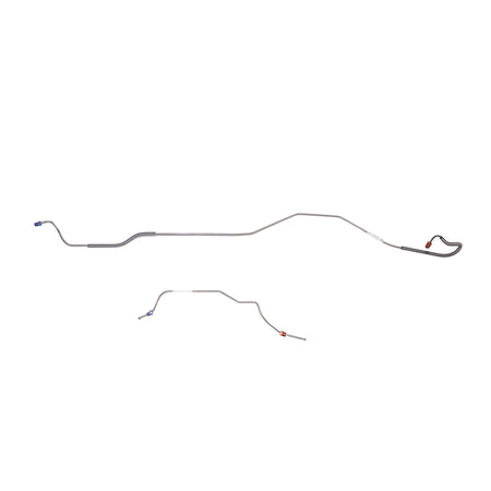 68-69 Ford Mustang w/9"-31 Spline Rear Axle; 2pc Rear Axle Brake Line Set; Steel - SSTubes