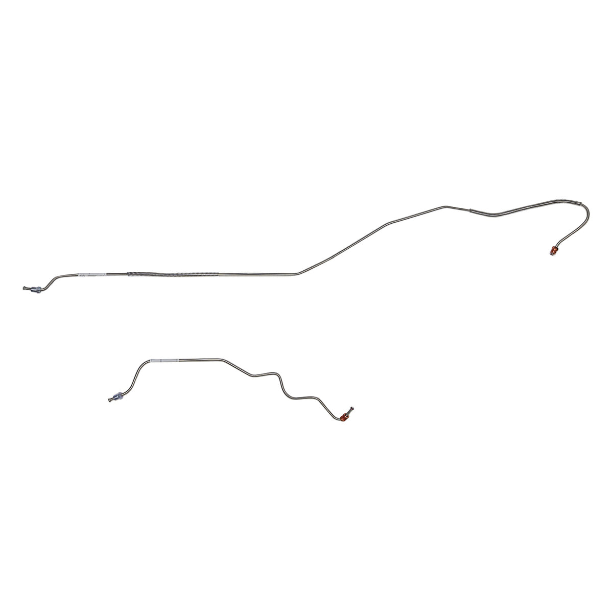 ZRA7003OM- 70 Ford Mustang, 9" Rear Axle; 2pc Rear Axle Brake Line Set; Steel - SSTubes