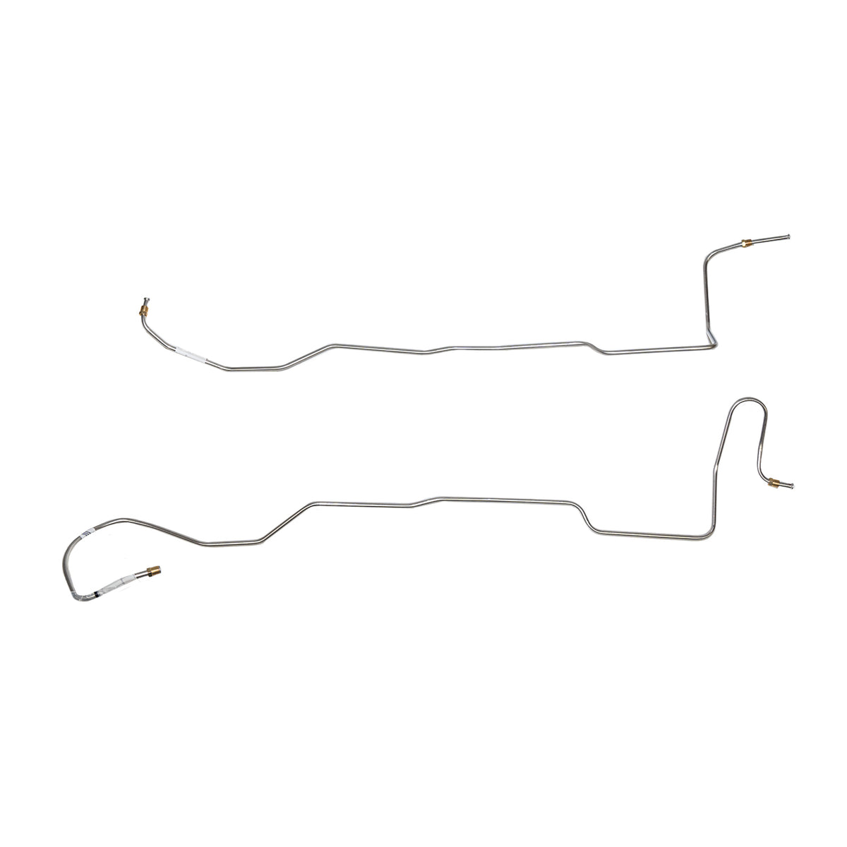 ZTC6601OM- 66 Ford Mustang, 6cyl. C4 2pc Transmission Cooler Line Set; Steel - SSTubes