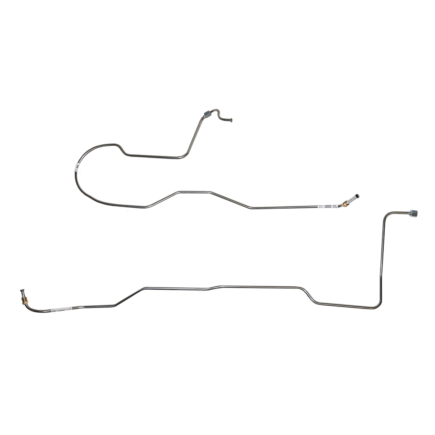ZTC6701OM- 67-70 Ford Mustang, 6cyl. C4 Transmission Cooler Line, 2pc Set; Steel - SSTubes