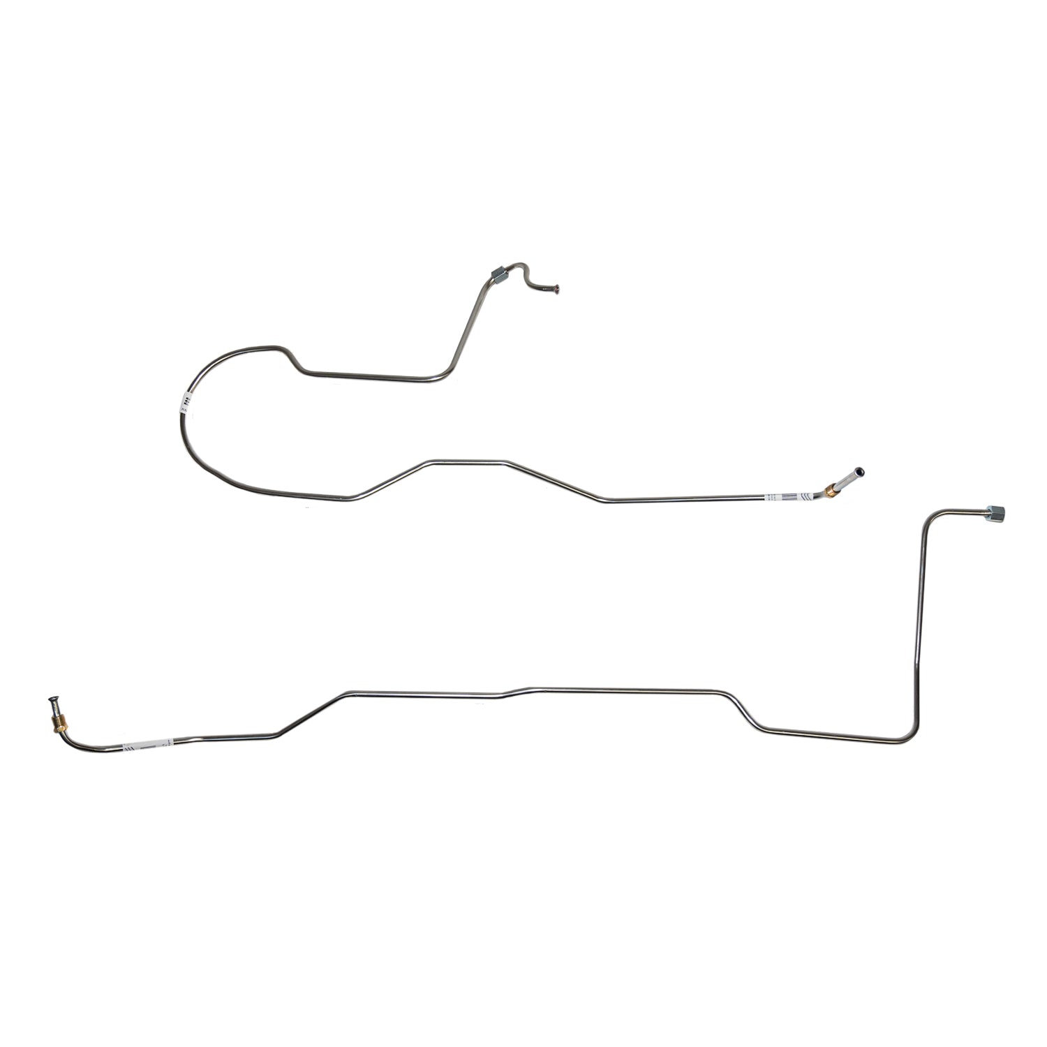 ZTC6701SS- 67-70 Ford Mustang, 6cyl C4 Transmission Cooler Line, 2pc Set; Stainless - SSTubes