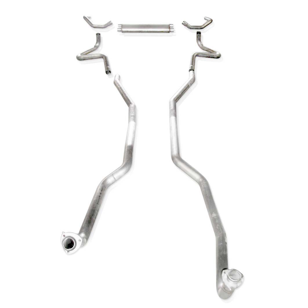 Stainless Works SBC Catback Transverse Muffler Fits Factory Manifolds - SSTubes