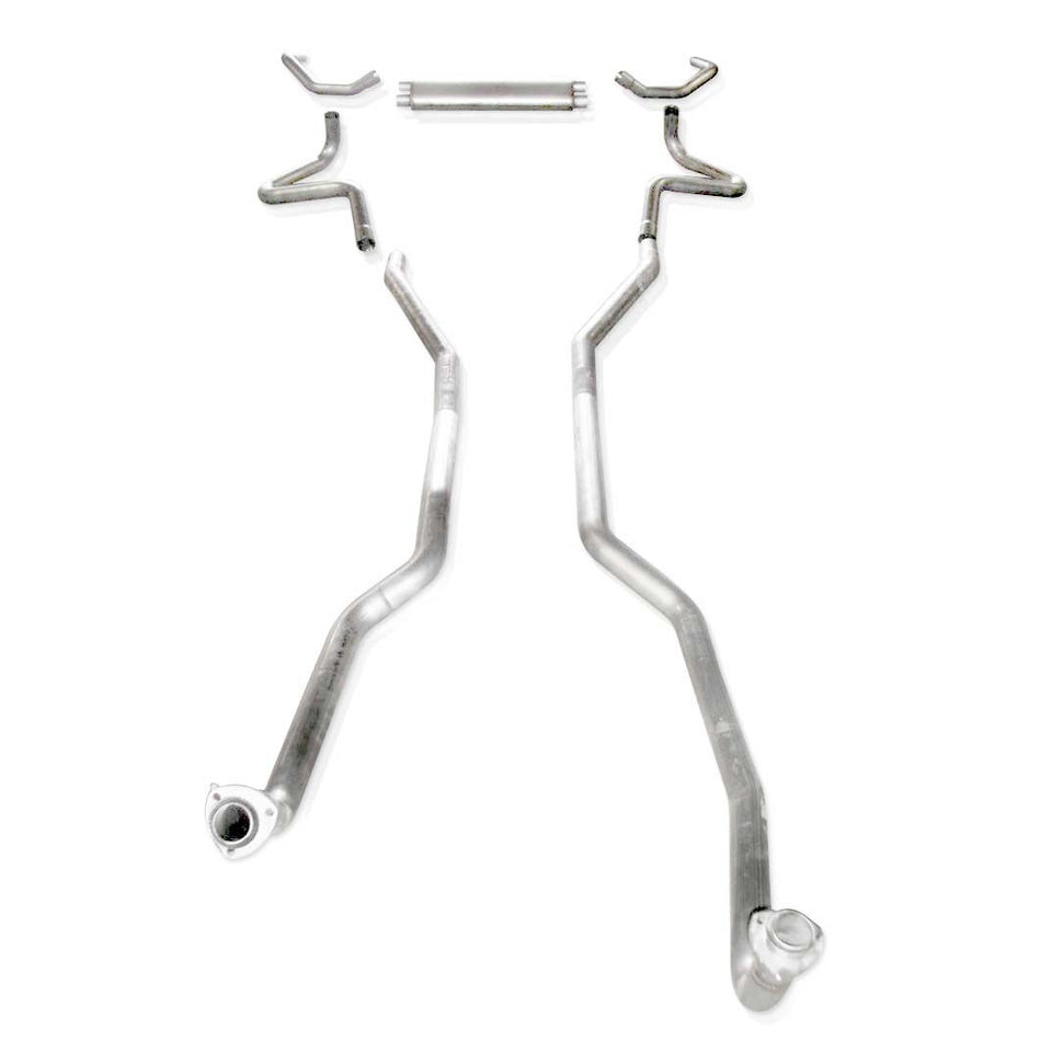 Stainless Works SBC Catback Transverse Muffler Fits Factory Manifolds - SSTubes