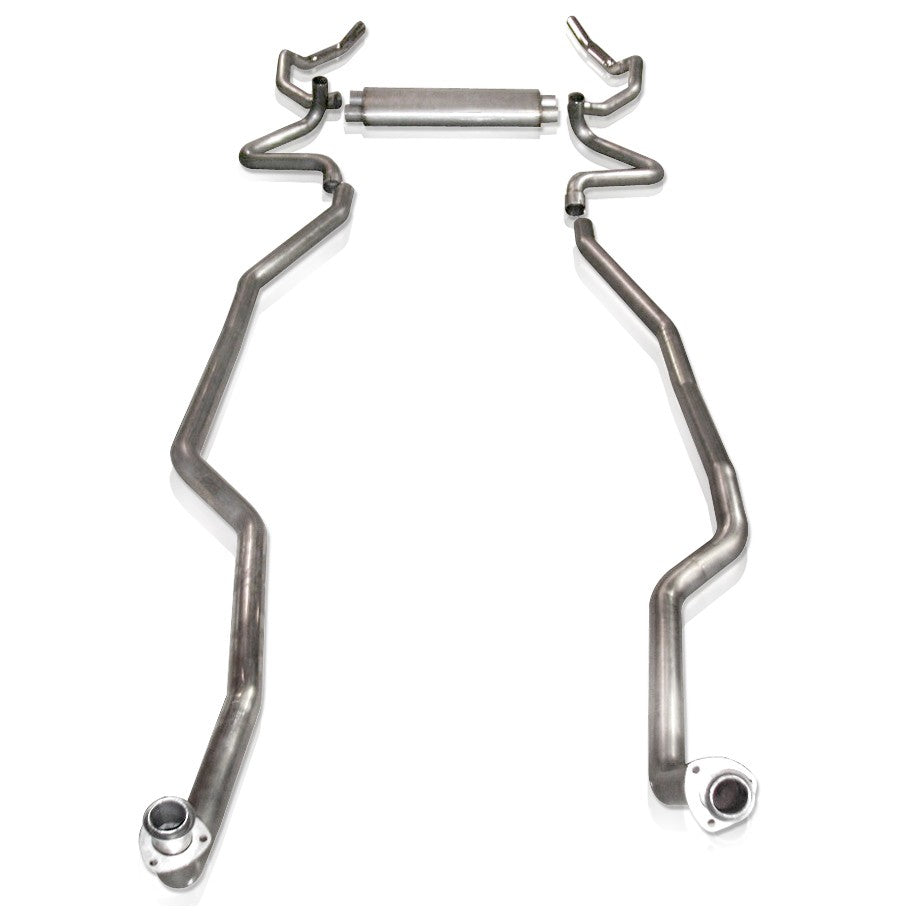 Stainless Works SBC Catback Chambered Rounds Fits Factory Manifolds - SSTubes