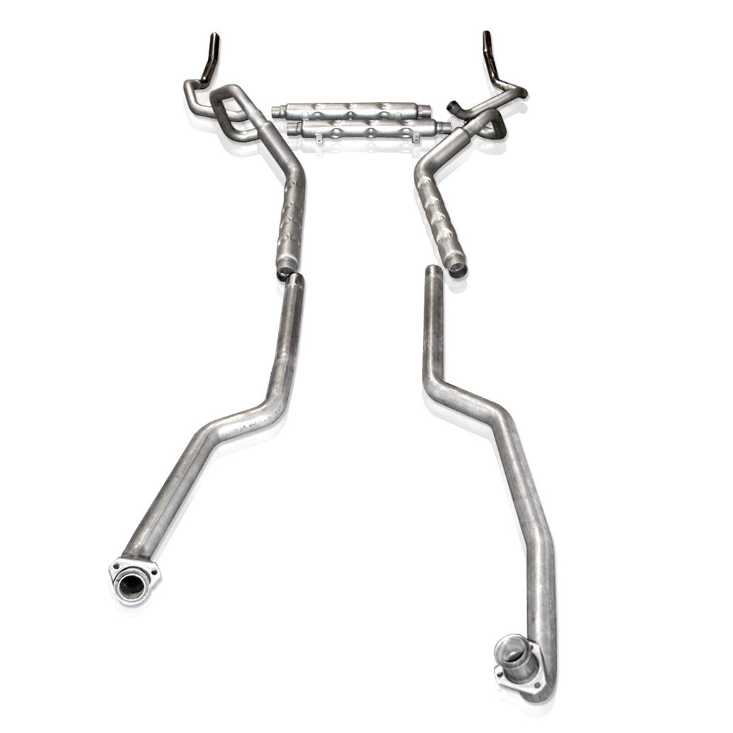 Stainless Works BBC Aluminized Catback Chambered Rounds Fits Factory Manifolds - SSTubes