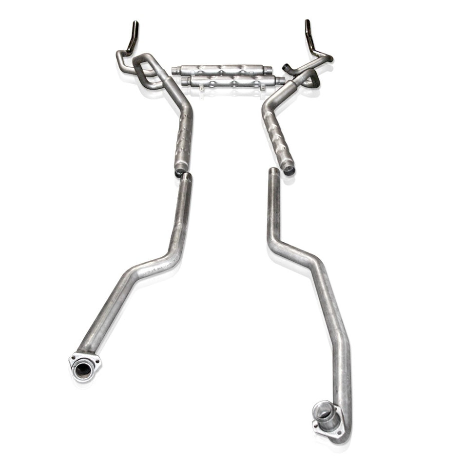 Stainless Works BBC Aluminized Catback Chambered Rounds Fits Factory Manifolds - SSTubes