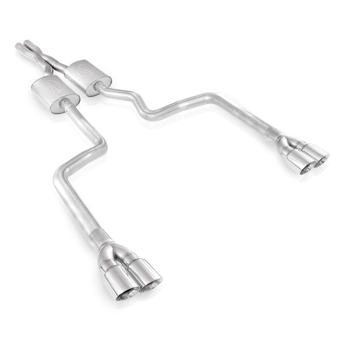 Stainless Works Catback Dual S-Tube Mufflers Factory & Performance Connect - SSTubes
