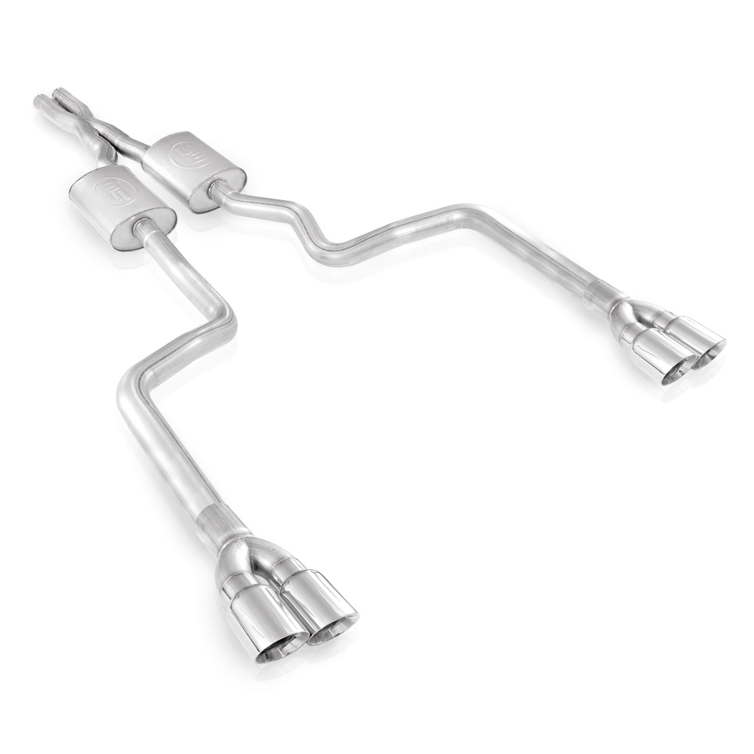 Stainless Works Catback Dual S-Tube Mufflers Factory & Performance Connect - SSTubes