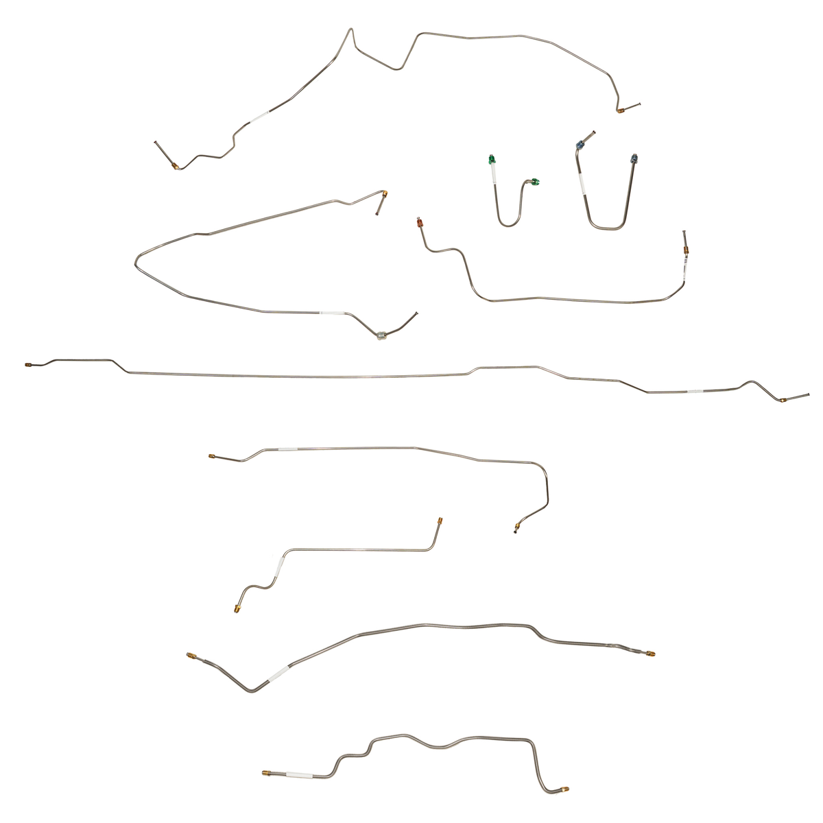 CBK0720SS - 95-99 GMC / Chevy Suburban 2500; Complete Brake Line Kit; Stainless - SSTubes