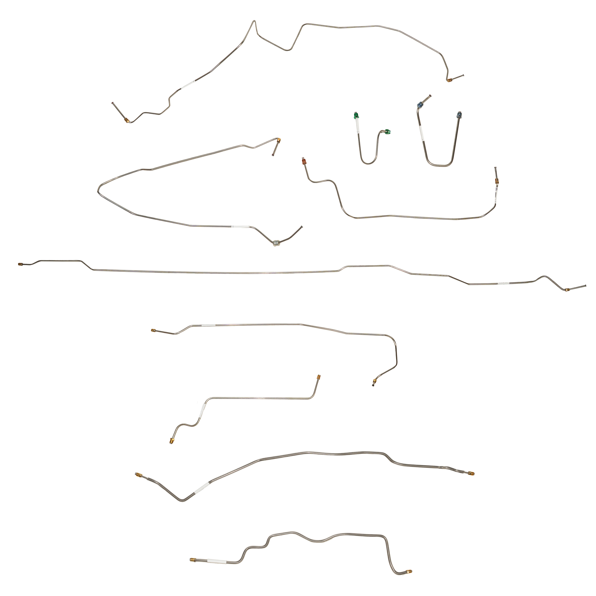 CBK0720SS - 95-99 GMC / Chevy Suburban 2500; Complete Brake Line Kit; Stainless - SSTubes