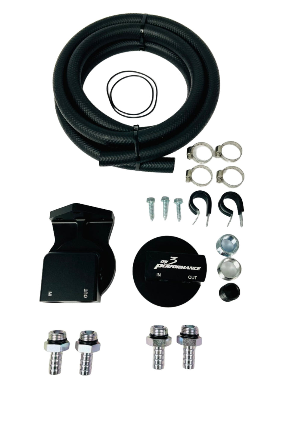 (1987 -2010) Billet Oil Filter Relocation Kit - 5.0 / 4.6 2v / 3v / 4v - SSTubes
