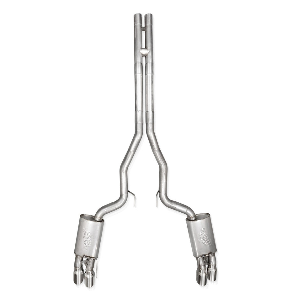 2024-26 Mustang GT Catback Redline Sound Quad Tips - SSTubes