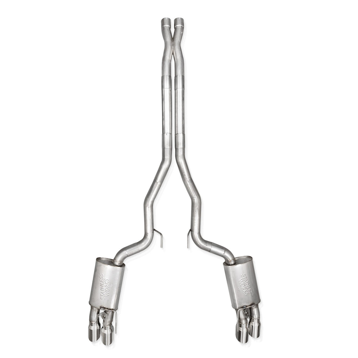 2024-26 Mustang GT Catback Redline Sound Quad Tips - SSTubes