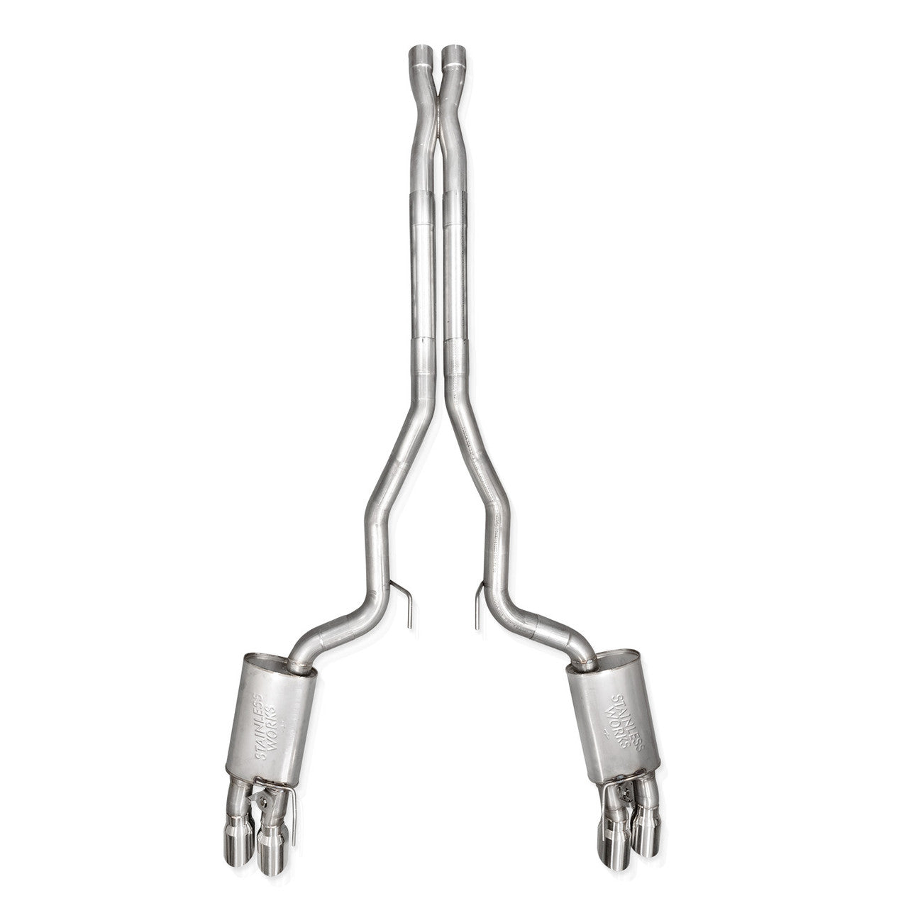 2024-26 Mustang GT Catback Redline Sound Quad Tips - SSTubes