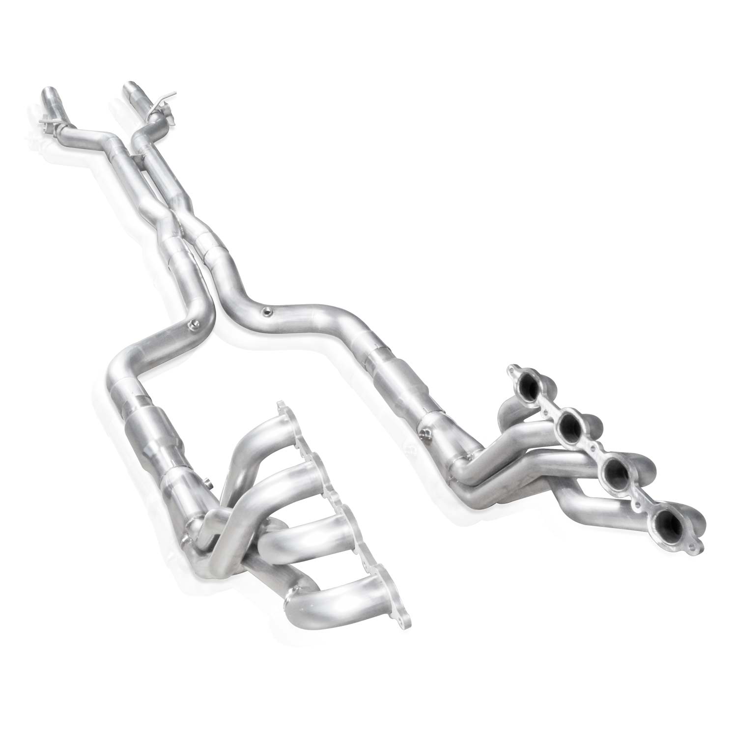 Stainless Power Headers 1-7/8" Pri. X-Pipe Catted, Valve Delete Factory Connect - SSTubes