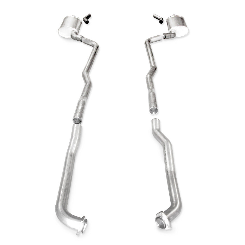 Stainless Works SBC Catback Dual Long Chambered Mufflers Factory Connect - SSTubes
