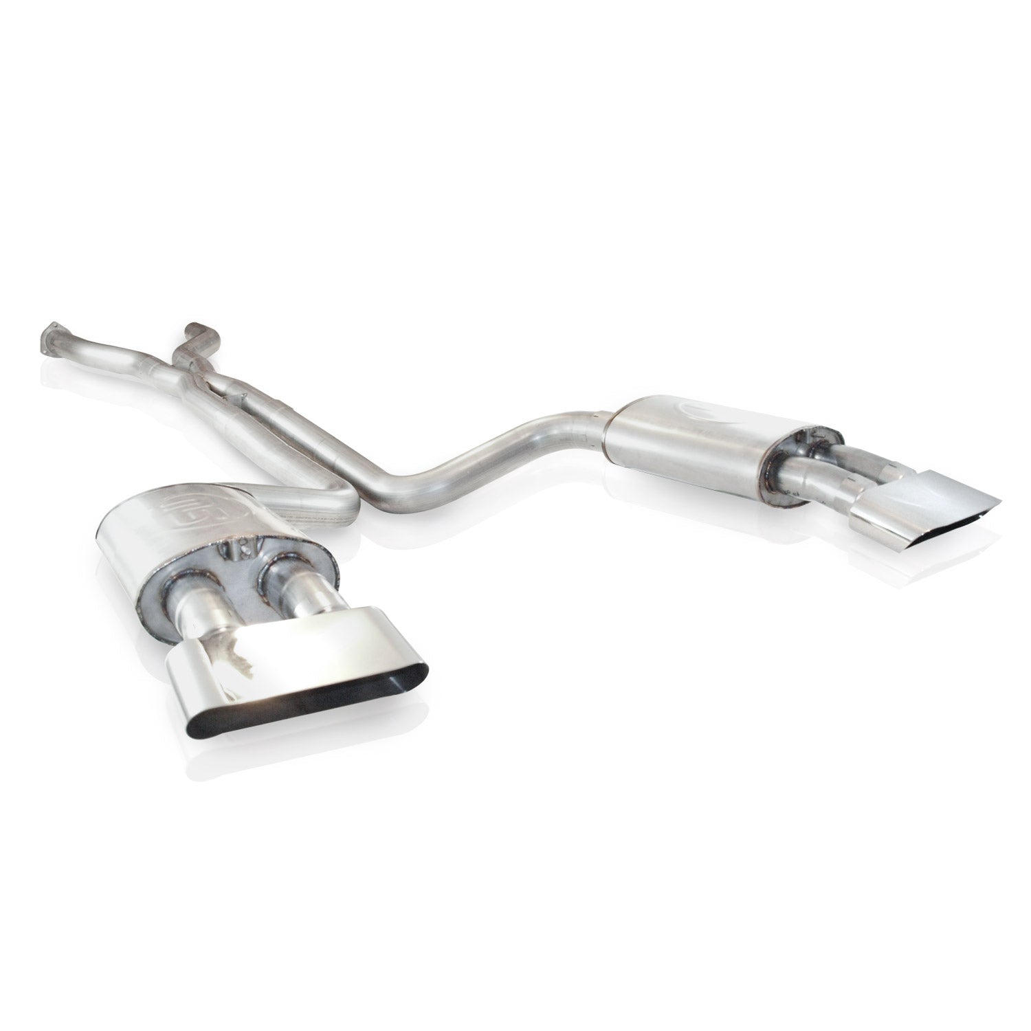 Stainless Works Catback Dual Turbo S-Tube Mufflers Factory Connect - SSTubes