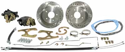 CPP Rear Disc Brake Wheel Kit 10/12 Bolt 62-65 Nova Standard with E-Brake - SSTubes