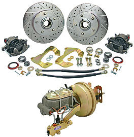 CPP 55-57 Chevy Front Disc Brake Conversion Kit with 8 Booster - SSTubes