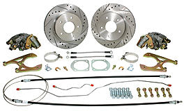 CPP Rear Disc Brake Wheel Kit 10/12 Bolt Standard with E-Brake 55-57 Fullsize - SSTubes