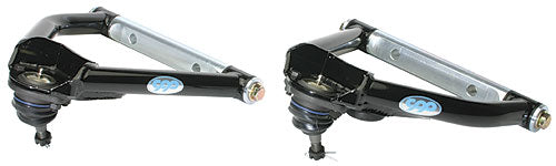 CPP 63-70 C10 Tubular Upper Control Arms, Black; Pair - SSTubes