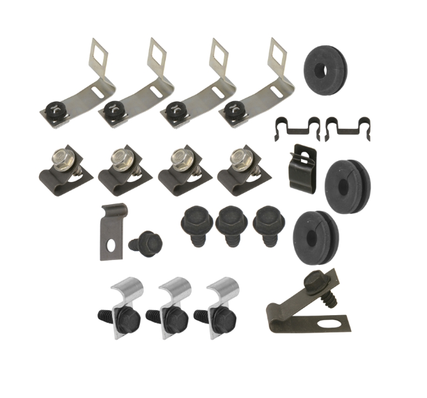 67Z-BF62C - 67 Mustang, 6 cylinder, Convertible, 2pc Line; Clip Kit - SSTubes