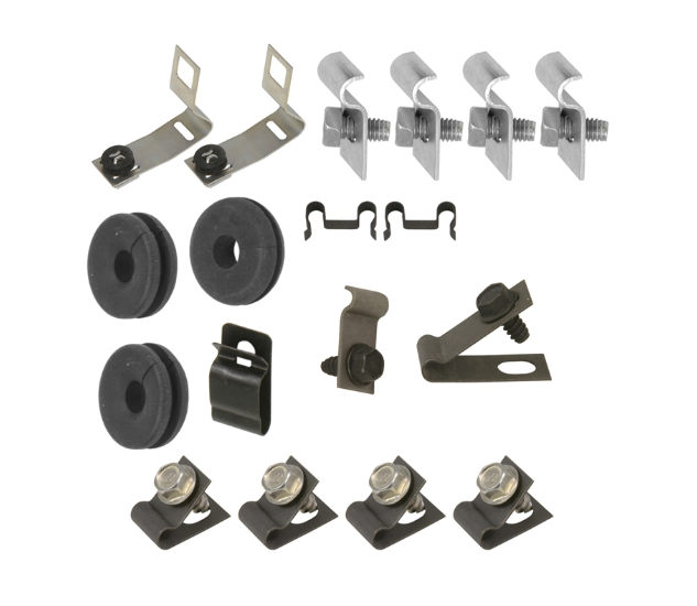 67Z-BF81 - 67 Mustang, 8 cylinder, 1pc Line; Clip Kit - SSTubes