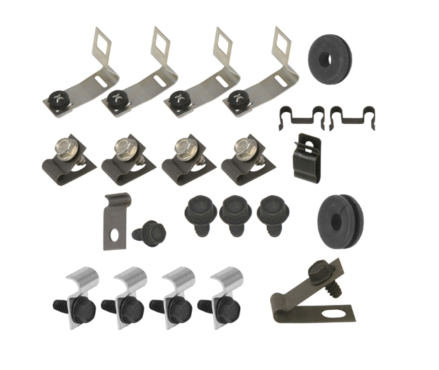 67Z-BF82C - 67 Mustang, 8 cylinder, Convertible, 2pc Line; Clip Kit - SSTubes