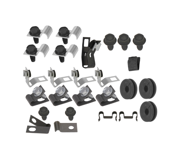 67Z-BF82H - 67 Mustang, 8 cylinder, Hardtop, 2pc Line; Clip Kit - SSTubes