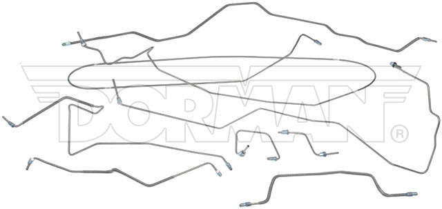 FL919236 - 95-01 Jeep Cherokee non-ABS; Complete Brake Line Kit; Stainless - SSTubes