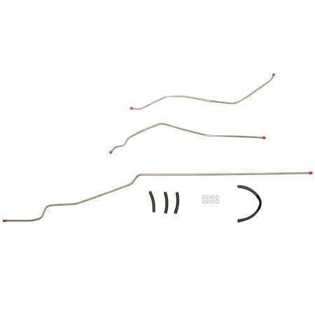 BGL6301OM- 63-64 Chevy Bel Air, Biscayne, Impala V8, 3pc 3/8 Tank to Pump Fuel Line; Steel - SSTubes
