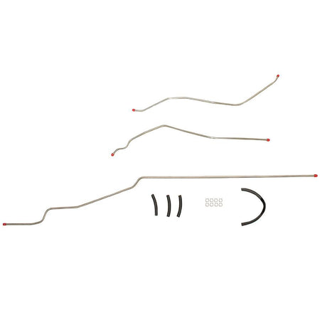 BGL6301SS- 63-64 Chevy Bel Air, Biscayne, Impala V8, 3pc 3/8 Tank to Pump Fuel Line; Stainless - SSTubes