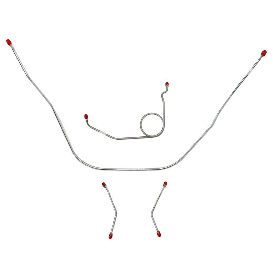 BKT5901SS- 59-61 Bel Air, Impala Standard Brakes Front Brake Line Kit; Stainless - SSTubes