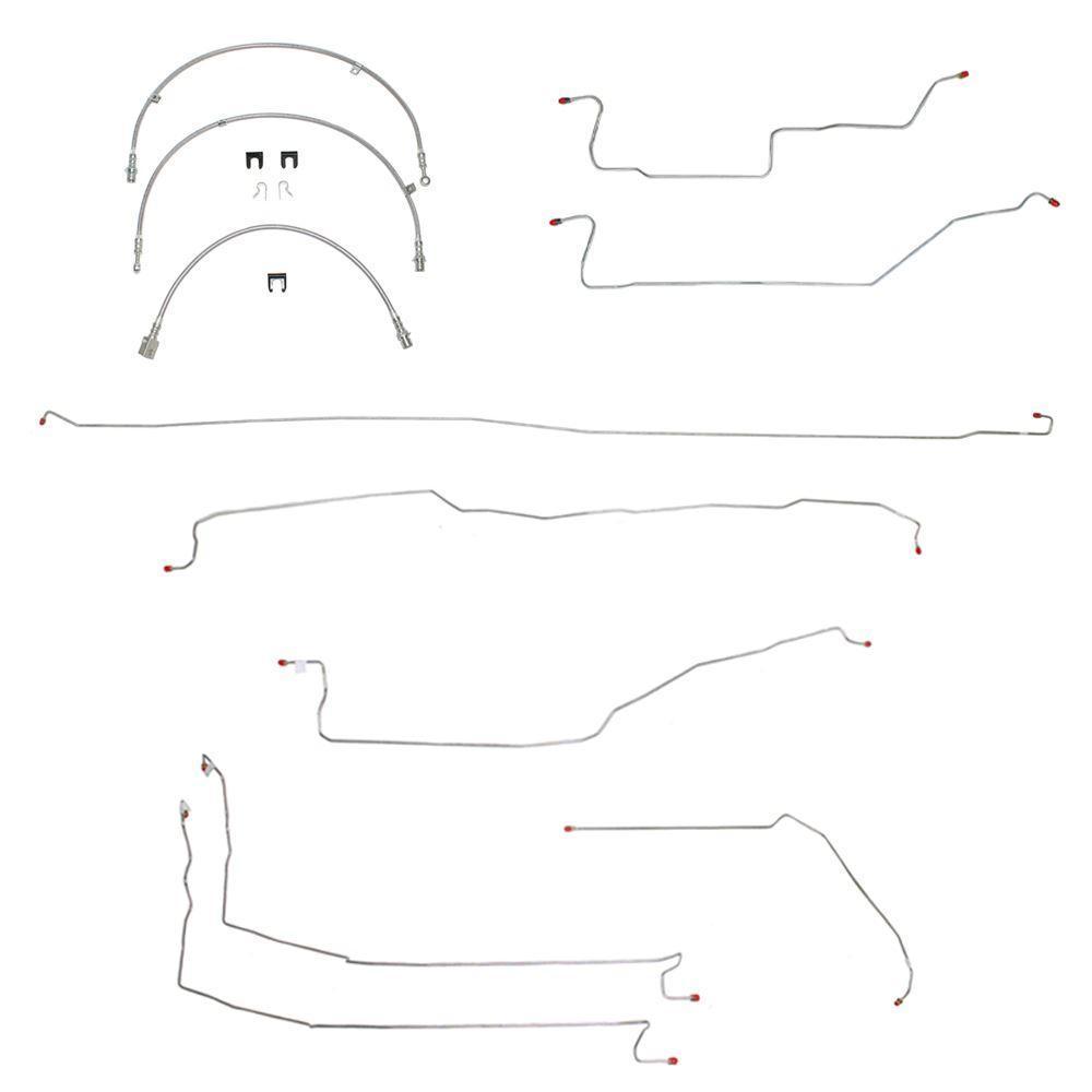 BLH42- 07-14 Toyota Tundra, 4wd, Crew Cab/Short Bed; Complete Brake Line & Hose Kit; Stainless - SSTubes