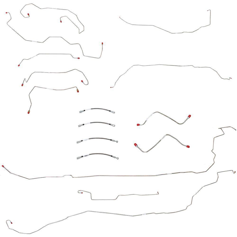 BLH91- 05-10 Cobalt/G5, non-ABS; Complete Brake Line & Hose Kit; Stainless - SSTubes