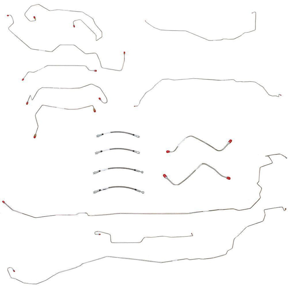BLH91- 05-10 Cobalt/G5, non-ABS; Complete Brake Line & Hose Kit; Stainless - SSTubes
