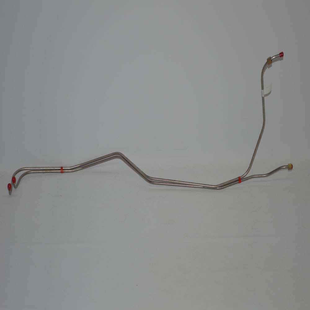 BTC6101SS- 61-64 Chevy Bel Air, Biscayne, Impala, Aluminum Case Powerglide Transmission Line Set w/ Standard Cooling; Stainless - SSTubes