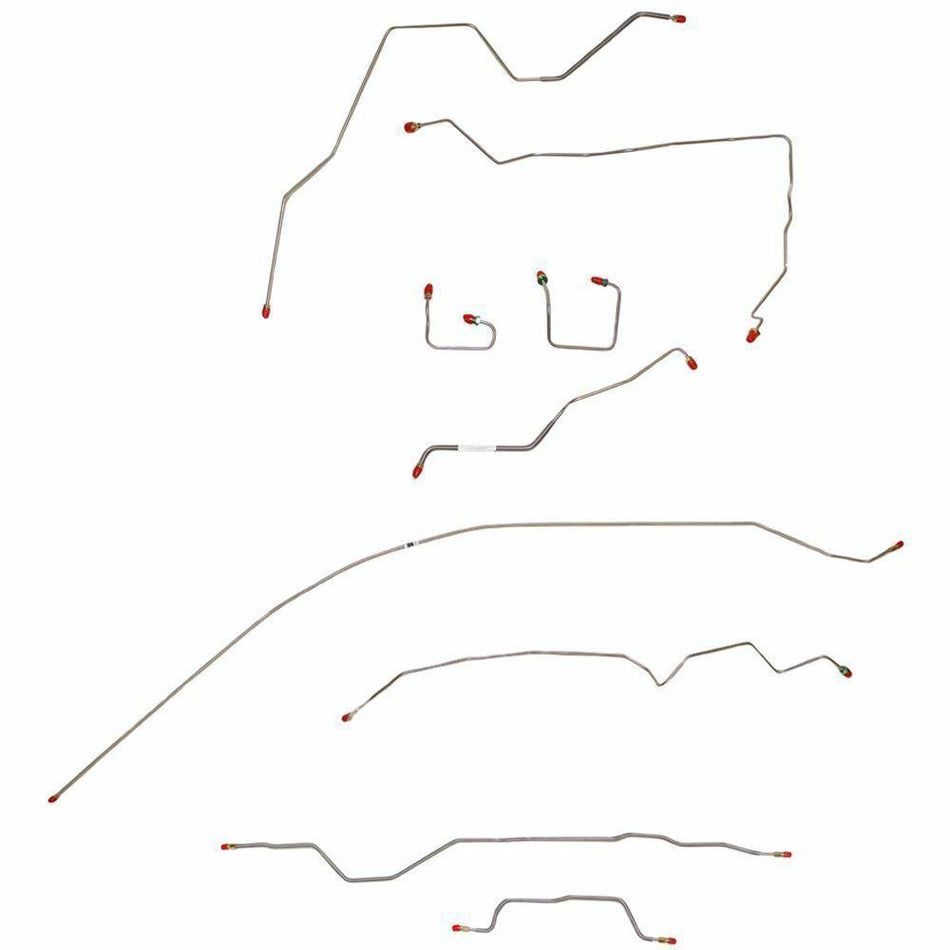 CBK0002SS- 95-01 Jeep Cherokee, non-ABS, Complete Brake Line Kit; Stainless Steel - SSTubes