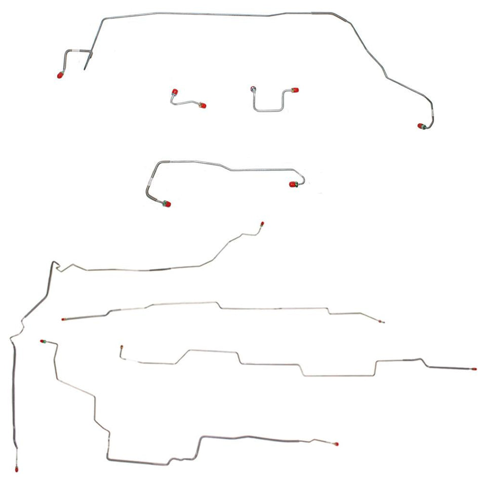 CBK0006OM- 02-07 Rendezvous/ 02-05 Aztek; Rear Disc; Complete Brake Line Kit; Steel - SSTubes